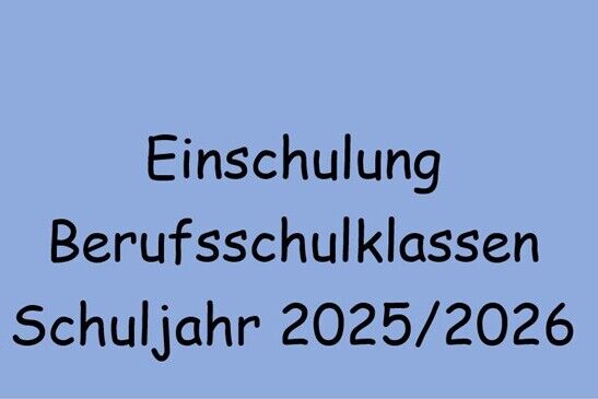 Einschulung 2025/2026