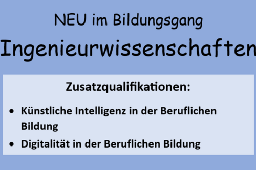 Neue Zusatzqualifikationen bei Ingenieurwissenschaften!
