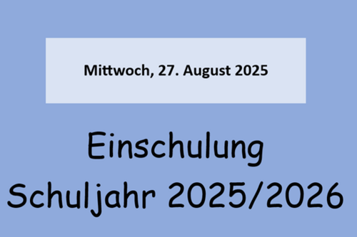 Einschulung 2025/2026