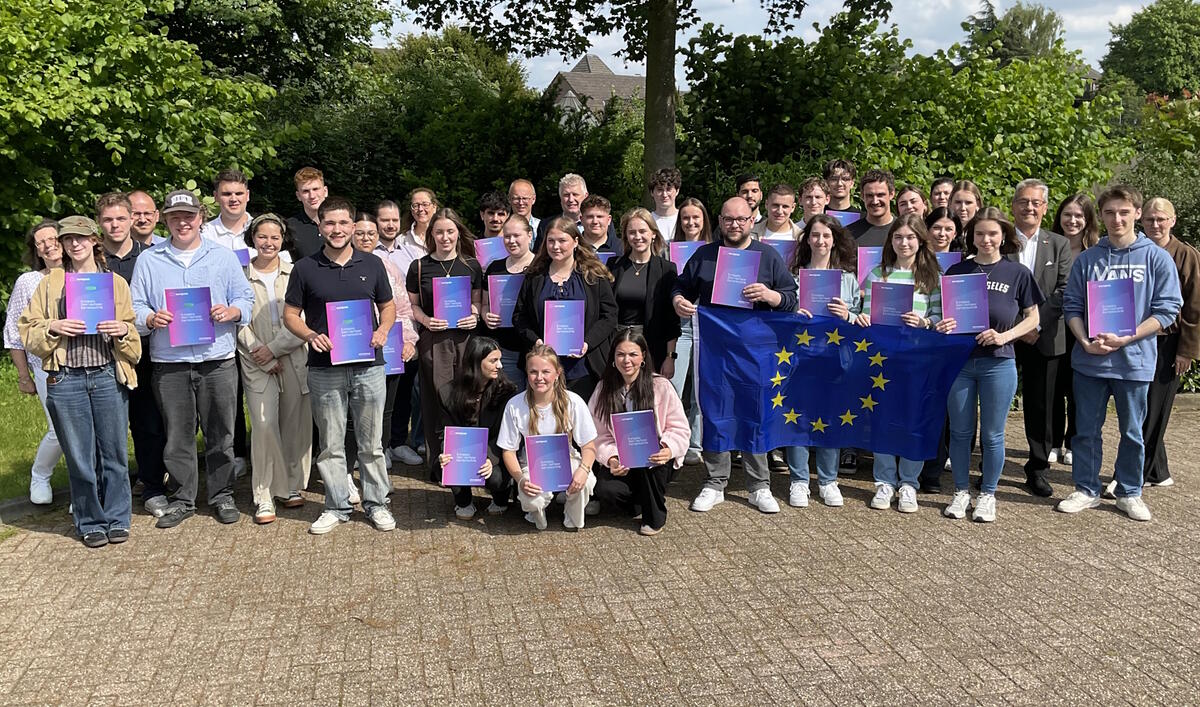 Europatag 2026 am Berufskolleg Wesel Gruppenfoto