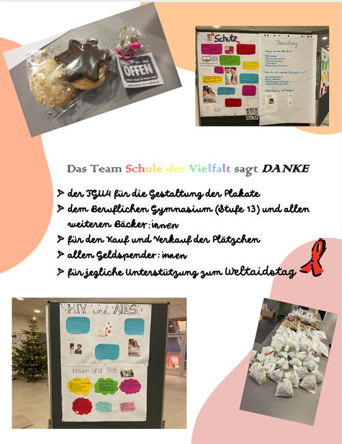 Plätzchenaktion für Aidshilfe