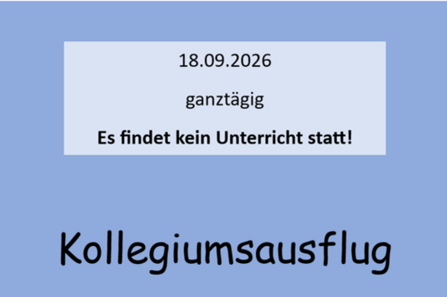 Kollegiumsausflug!