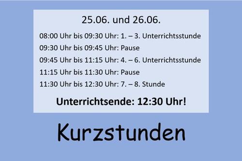 Kurzstunden
